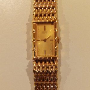 Vintage gold ladies Seiko quartz watch
